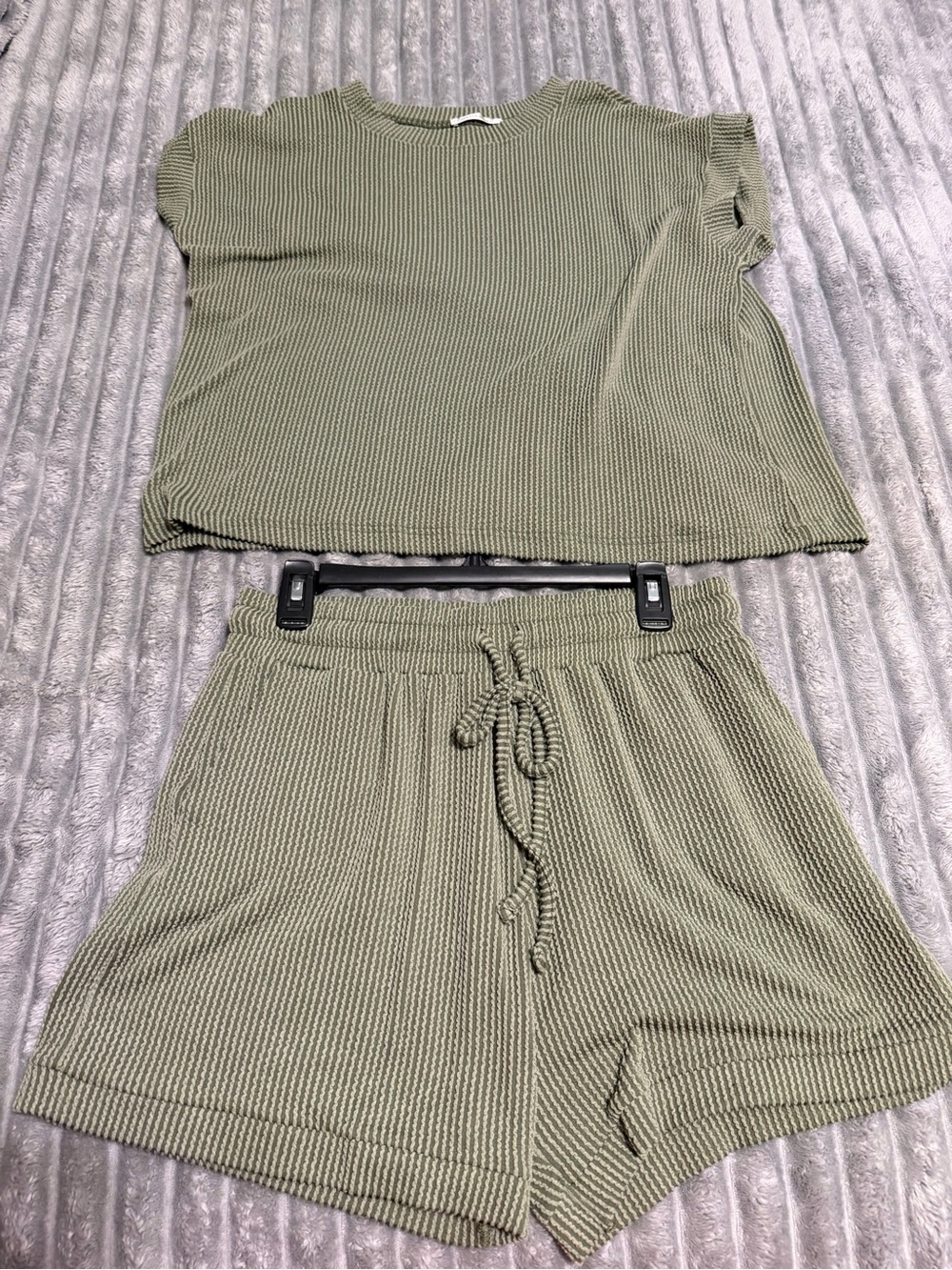 Zenana Olive Green Knit set